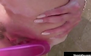 Lovely MILF Shanda Fay Sucks &_ Foot Fucks Nix porn video Cock in Tub!