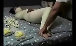Mummified whore Betty is struggeling and gets feet tickled