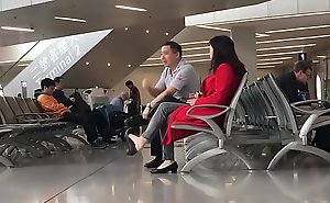 Cams4free.net - Chinese Catholic Dangling at Airport