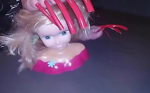 LADY L MEGA LONG RED NAILS AND SEX DOLL (video short version)