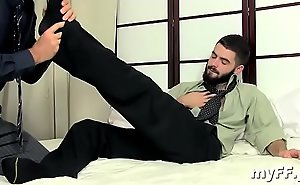 Raw foot fetish non-professional homo play